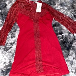 Sexy lace long sleeve dress NWT